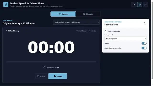 Student Speech and Debate Timer preview